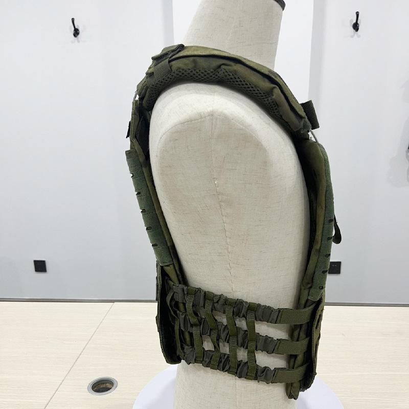 China Wholesale Customized Modular Laser Cut Black Holster  Oxford Fabric Tool Pouch Plate Carrier Tactical Vests in stock