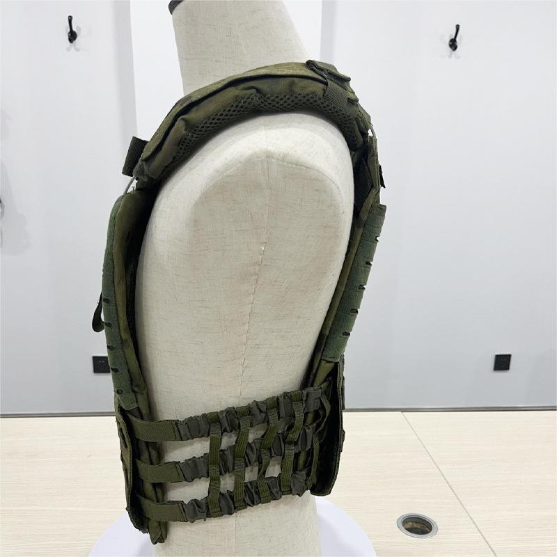 China Wholesale Customized Modular Laser Cut Black Holster  Oxford Fabric Tool Pouch Plate Carrier Tactical Vests in stock