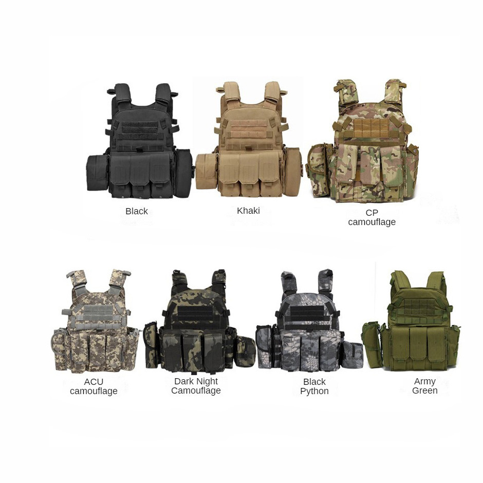 Hot Selling Adjustable multicam Plate Carrier Detachable Tactico Camouflage Vest Hiking tactical gear Light Weight Tactical Vest