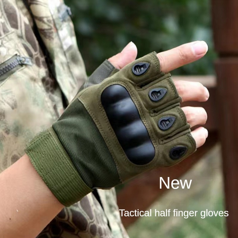 High Quality Combat Riding Gear Cutproof Gloves Outdoor Multi-purpose Tactical Half-finger Gloves