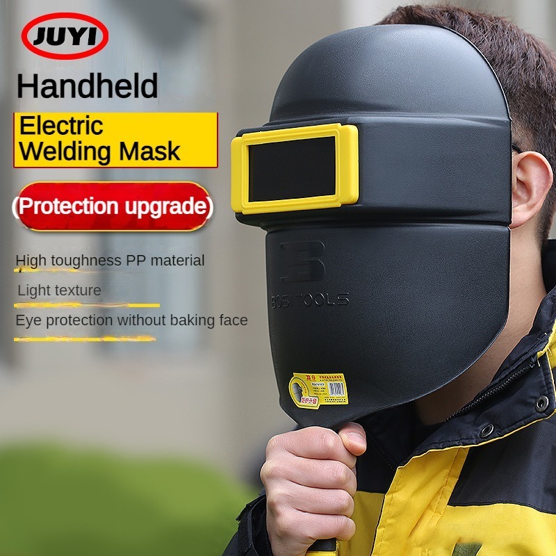 Head mounted auto darkening flip up safety protection welding head hood face shield welder mask iron man Welding Helmet