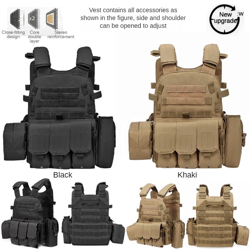 Hot Selling Adjustable multicam Plate Carrier Detachable Tactico Camouflage Vest Hiking tactical gear Light Weight Tactical Vest