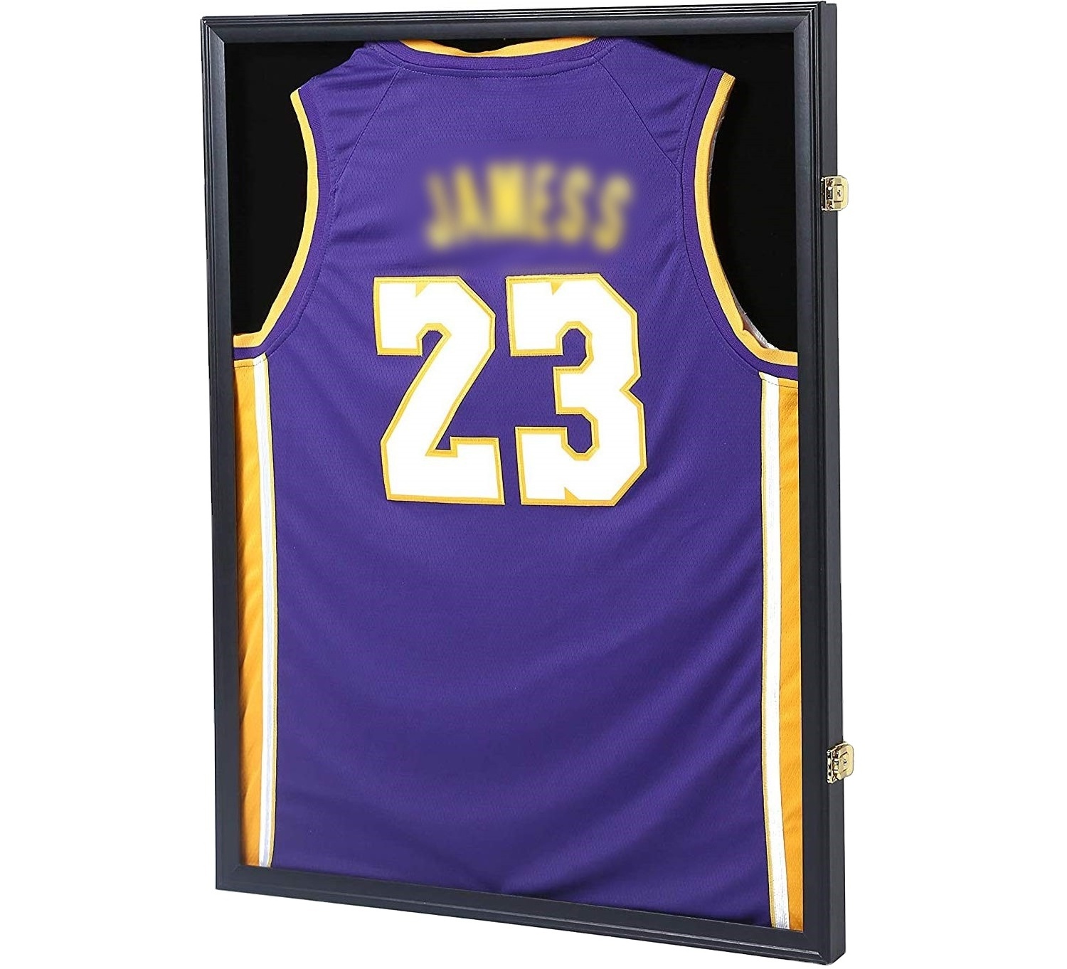 Jersey Display Case Frame Lockable Shadow Box Football Jersey Frame with UV Protection Acrylic Hanger for Baseball Basketball