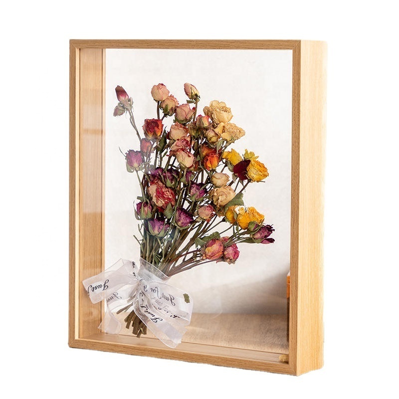 6x6 8x8 8x10 10x10 Inches Double Sided Floating Shadow Box Frames With Real Glass Plexiglass Acrylic Shadow Box Frames Wholesale