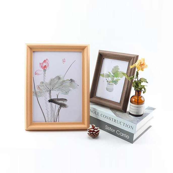 Wholesale  Hot Sale Simple Stylish 4x6 5x7 6x8 8x10 inch Black Wooden Photo Frame Collage Frame Wall Frame Set