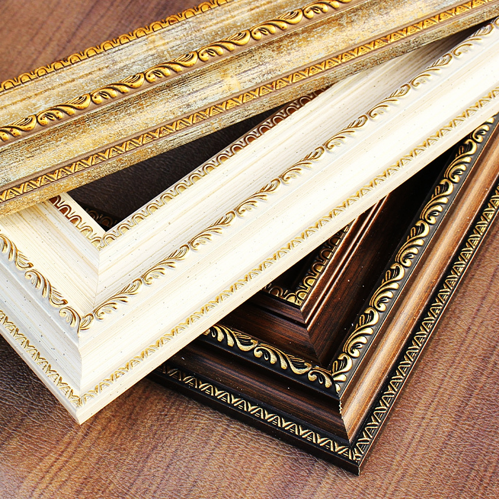 Large Luxury European Vintage Picture Oil Painting Photo Wooden Frames Classic Gold Baroque Wood Frame