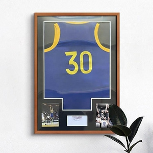 Hot Sell Basketball Football Baseball Rugby Jersey Display Case Memorabilia Wall Hanging Display Case Shadow Box Durable Frame