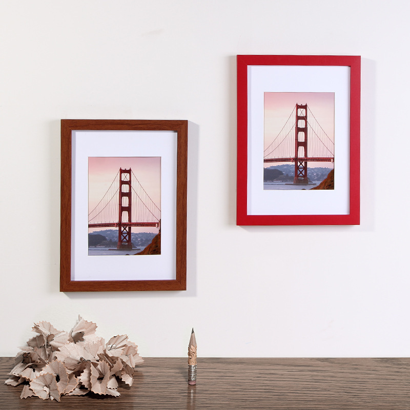 Hot Sale Simple Photo Wooden Picture Frames For Home Decor