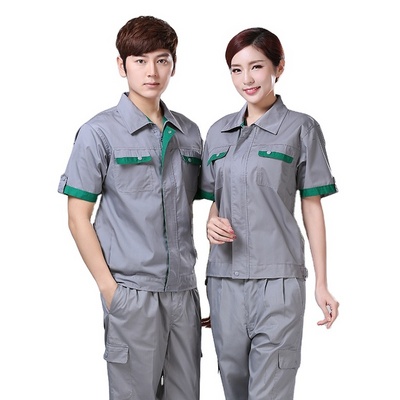 016-3 men Miss Polyester cotton summer short sleeve Wear Clothing Coveralls Labor protection clothing work clothes overalls