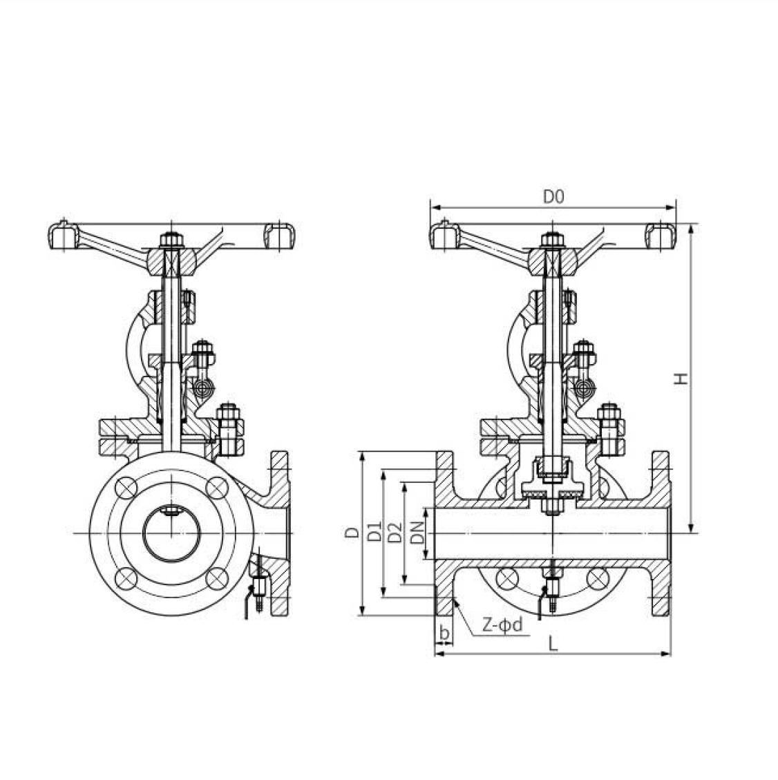 YJ43F for beer medicine biological fermentation TEE Shut-off valve Stop valve