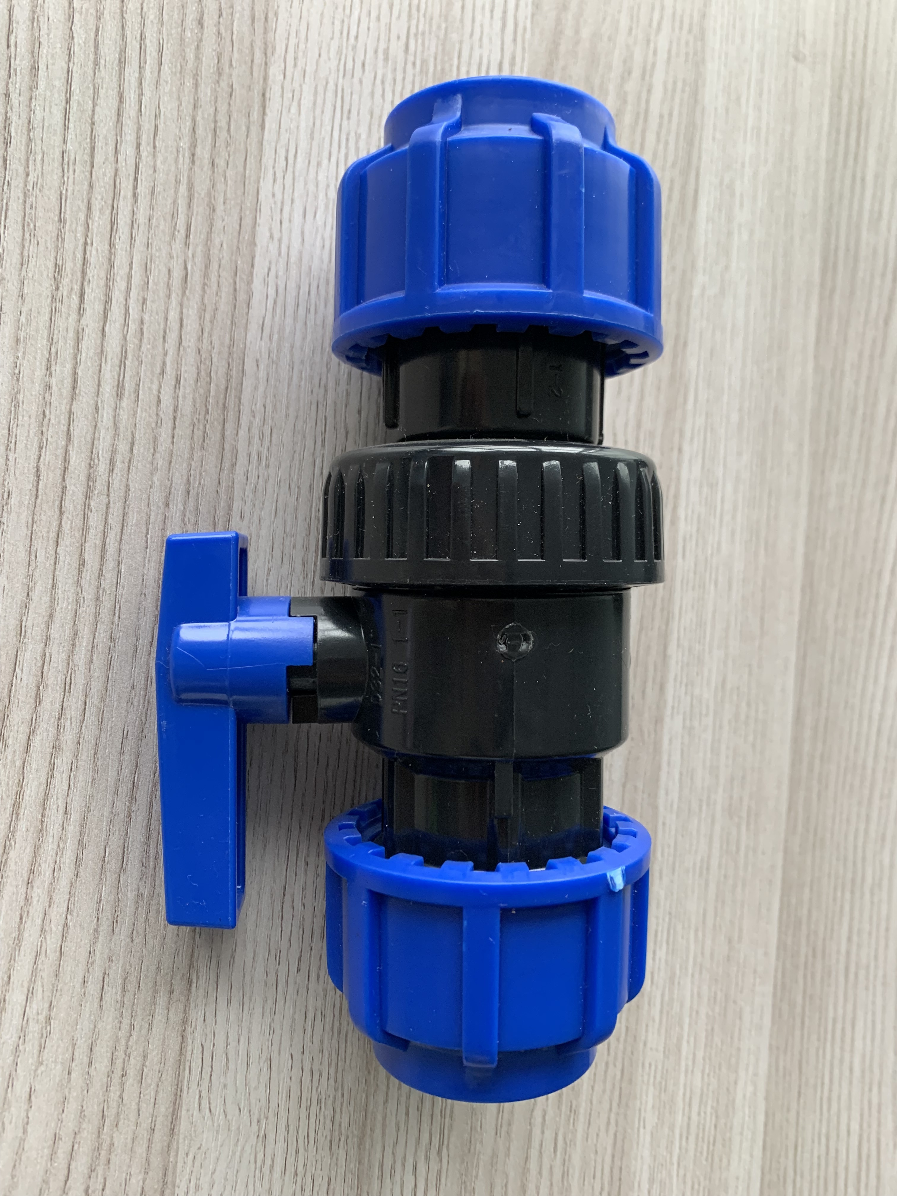 ERA PP HDPE COMPRESSION TRUE UNION BALL VALVE PN16 blue black FITTINGS accessories joint ball valve era DN20mm-DN63mm