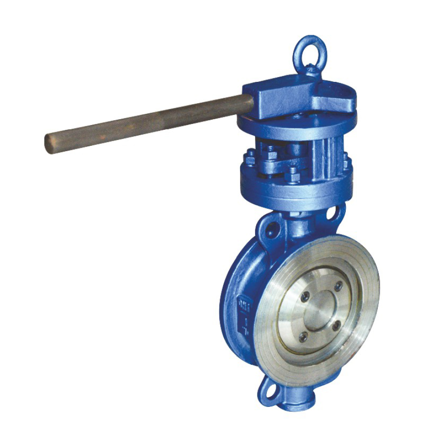 D43H Manual Flanged Metal Hard Sealing Butterfly Valve dn50 dn65 dn80 dn100 dn125 dn150 pn10 pn16 pn25