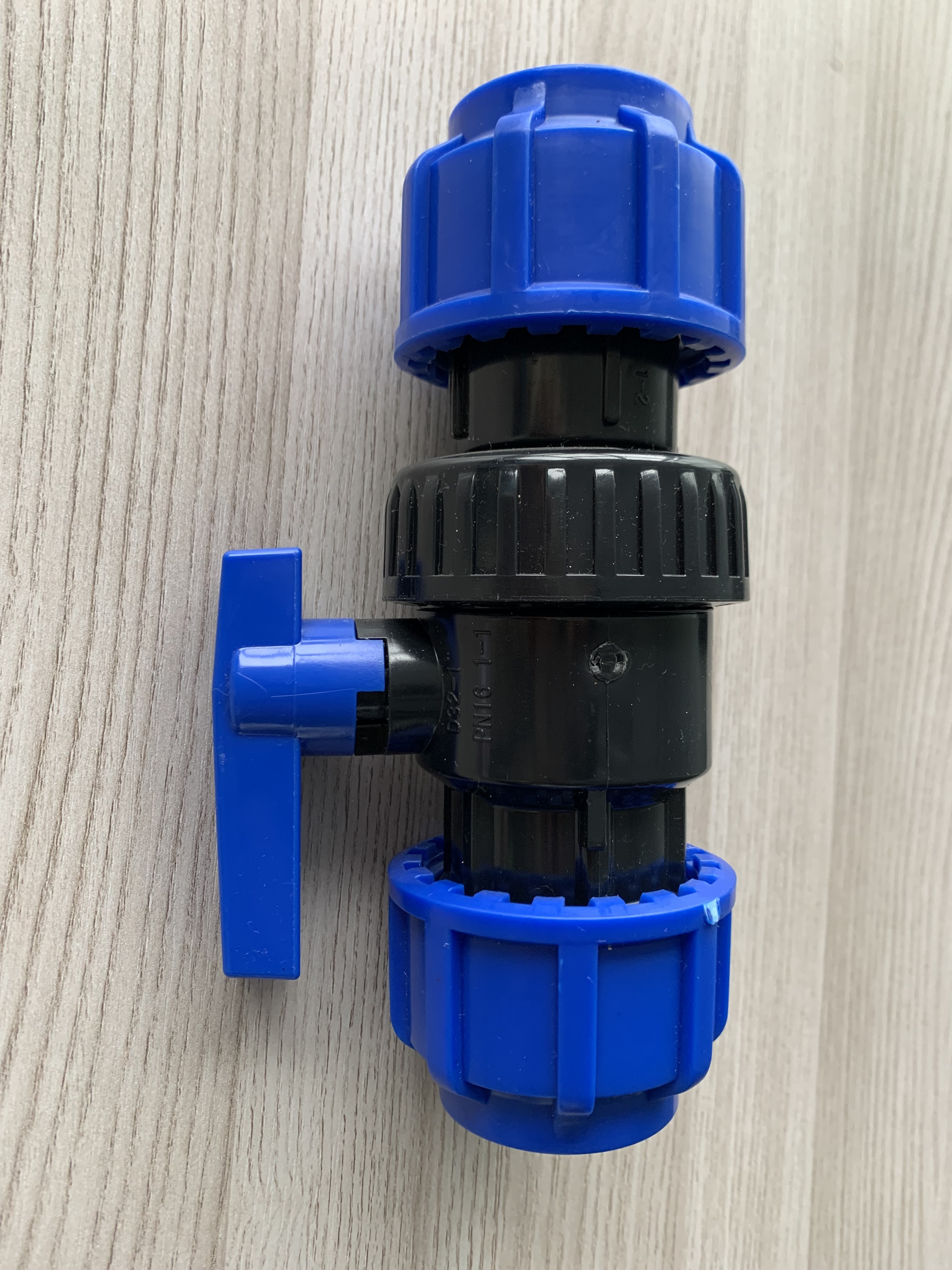 ERA PP HDPE COMPRESSION TRUE UNION BALL VALVE PN16 blue black FITTINGS accessories joint ball valve era DN20mm-DN63mm