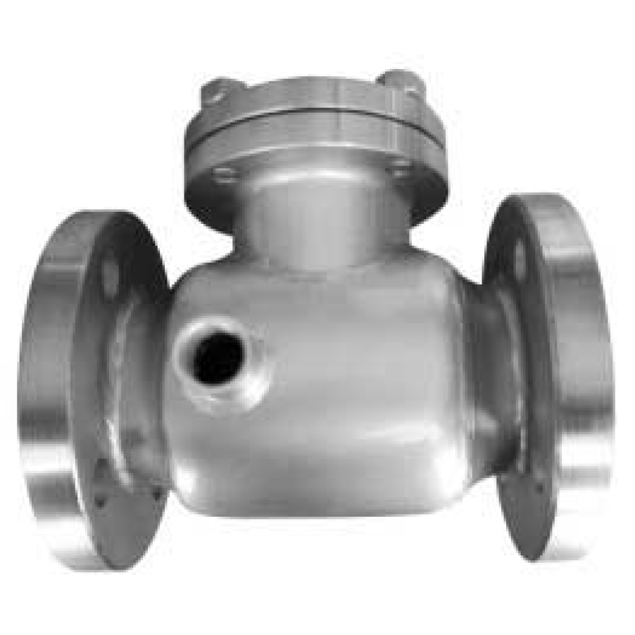 H44H Vertical lift type check valve WCB flange check valve PN16-PN100