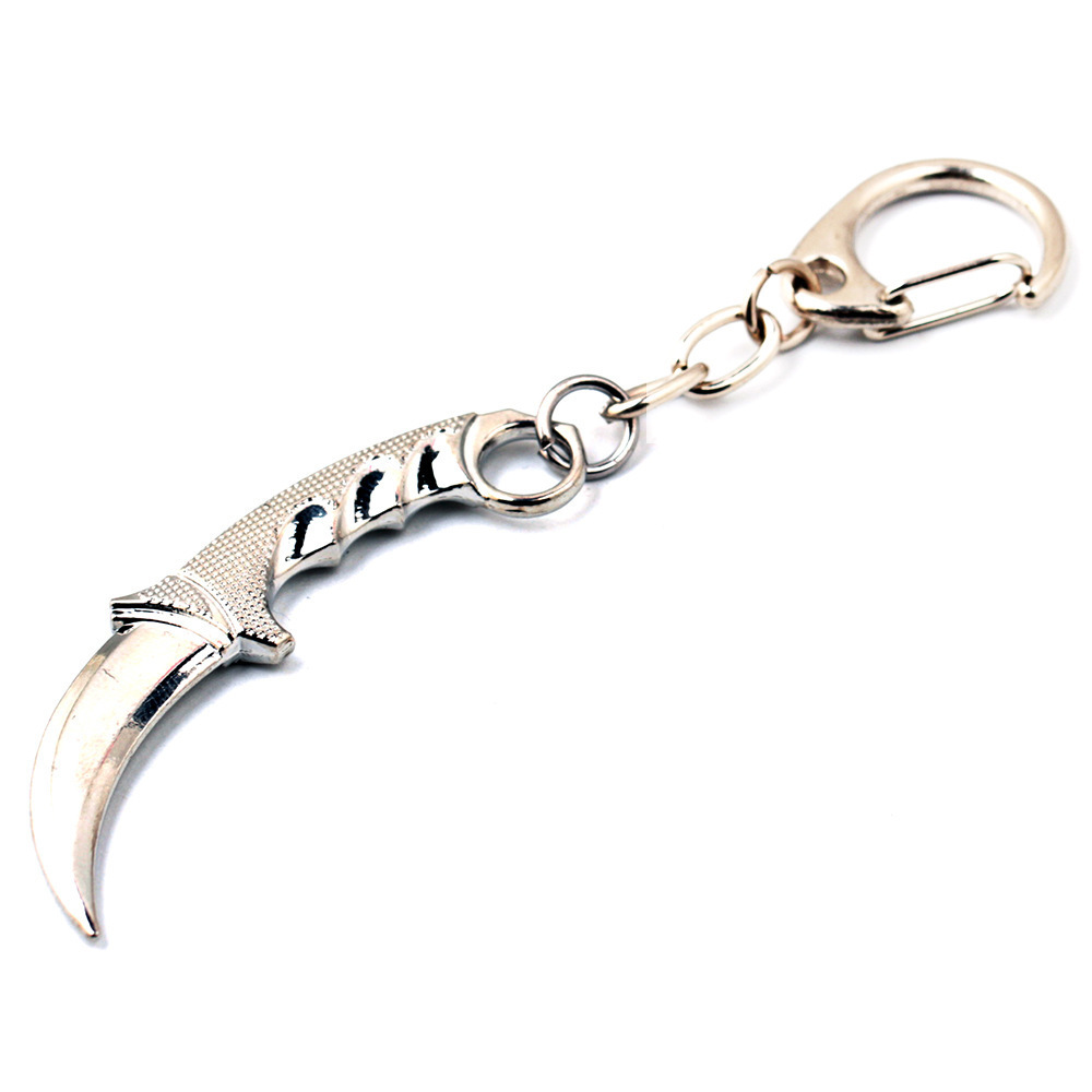 csgo knife keychain 6cm mini Karambit Key Holder For Bag/Key Accessory