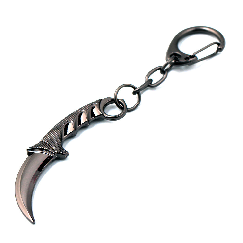 csgo knife keychain 6cm mini Karambit Key Holder For Bag/Key Accessory