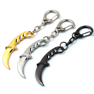 csgo knife keychain 6cm mini Karambit Key Holder For Bag/Key Accessory