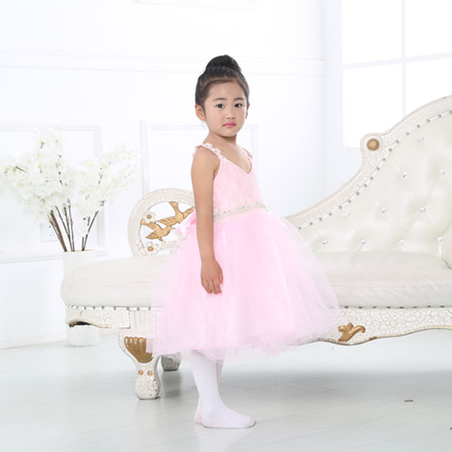 2018 Wholesale Children Tulle Dresses Summer Flowers Pearl Beaded Backless Baby Girls Dresses 50 Casual Polyester Long Floral