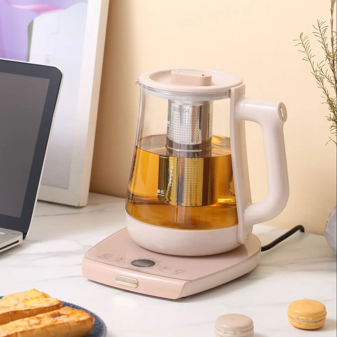 Multifunctional Electric Kettle Wholesale Thickened Glass Health Pot Smart 1.5l Health Kettle