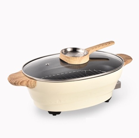 Multifunctional Classic Electric Pot Portable Electric Hot Pot Adjustable Electric Saucepan