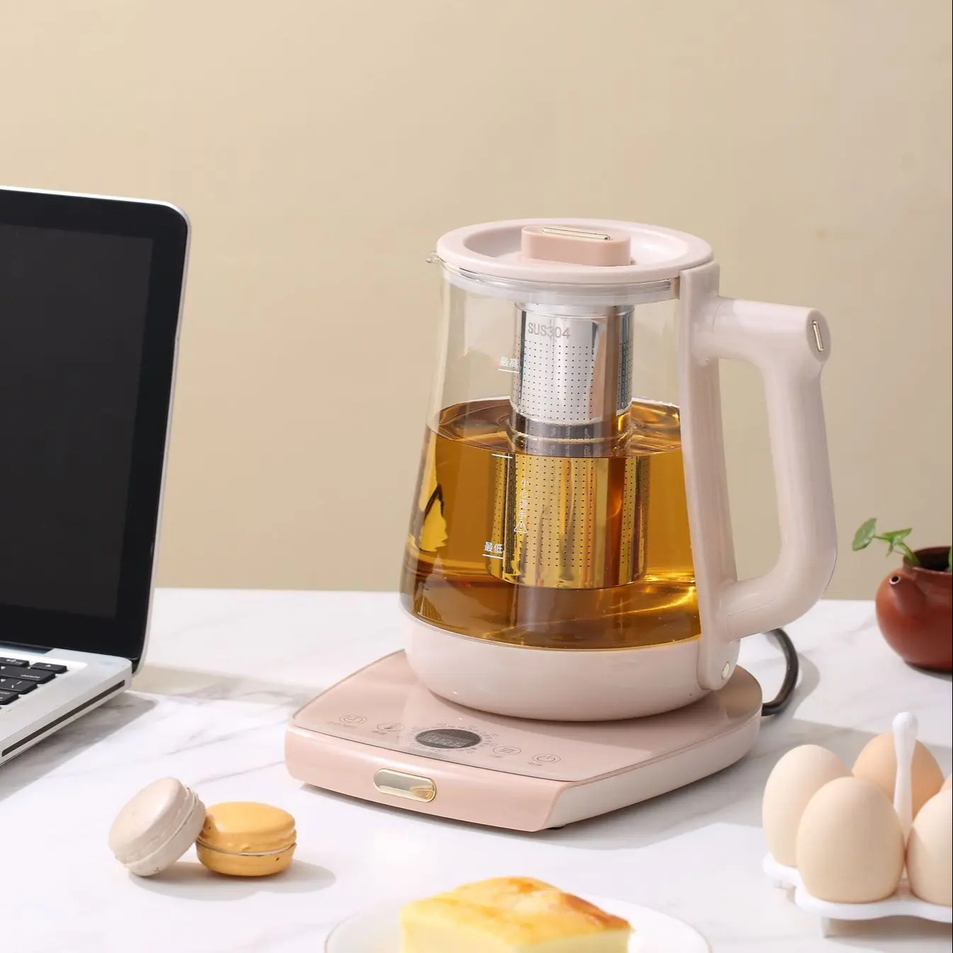 Multifunctional Electric Kettle Wholesale Thickened Glass Health Pot Smart 1.5l Health Kettle