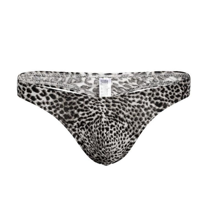 online shop hot selling European style mens G-string thong low waist male sexy panties Leopard print briefs for men