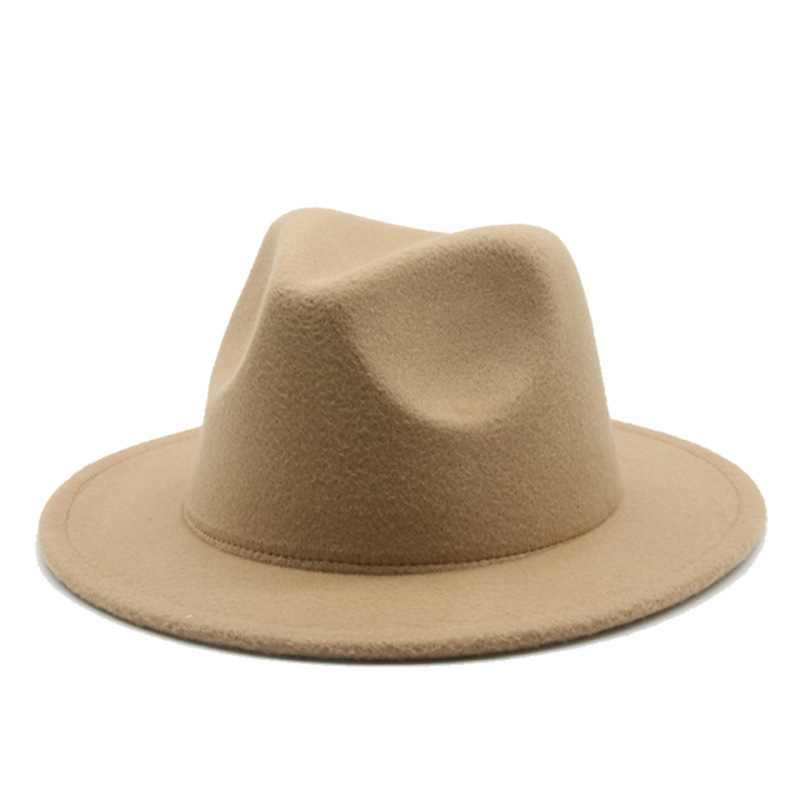 Wholesale Children Fedora New Style Australia Wool Wide Brim Wool Felt Hard Hat For Boys Girls