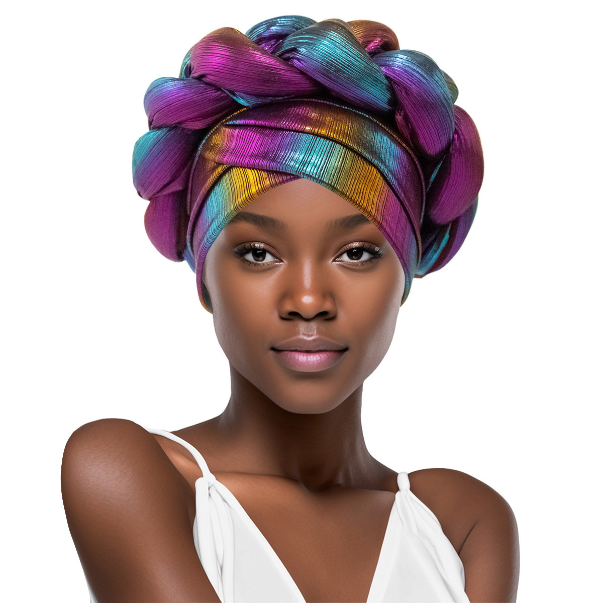 Manufacturers Wholesale Muslim Wrap Head Cap African National Style Daily Wear African Braid Cap