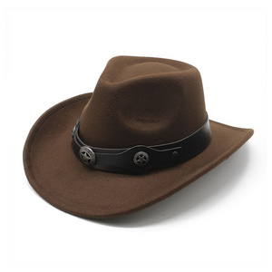 Wholesale New Customized Logo Plain Men Women American Western Cowboy Cowgirl Hats