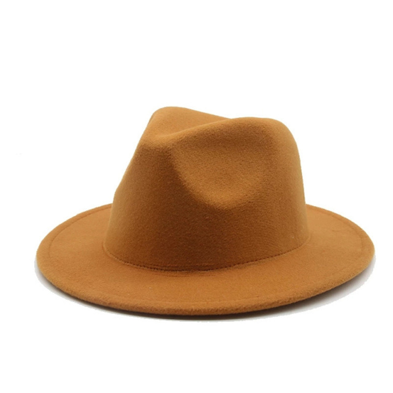 Wholesale Children Fedora New Style Australia Wool Wide Brim Wool Felt Hard Hat For Boys Girls