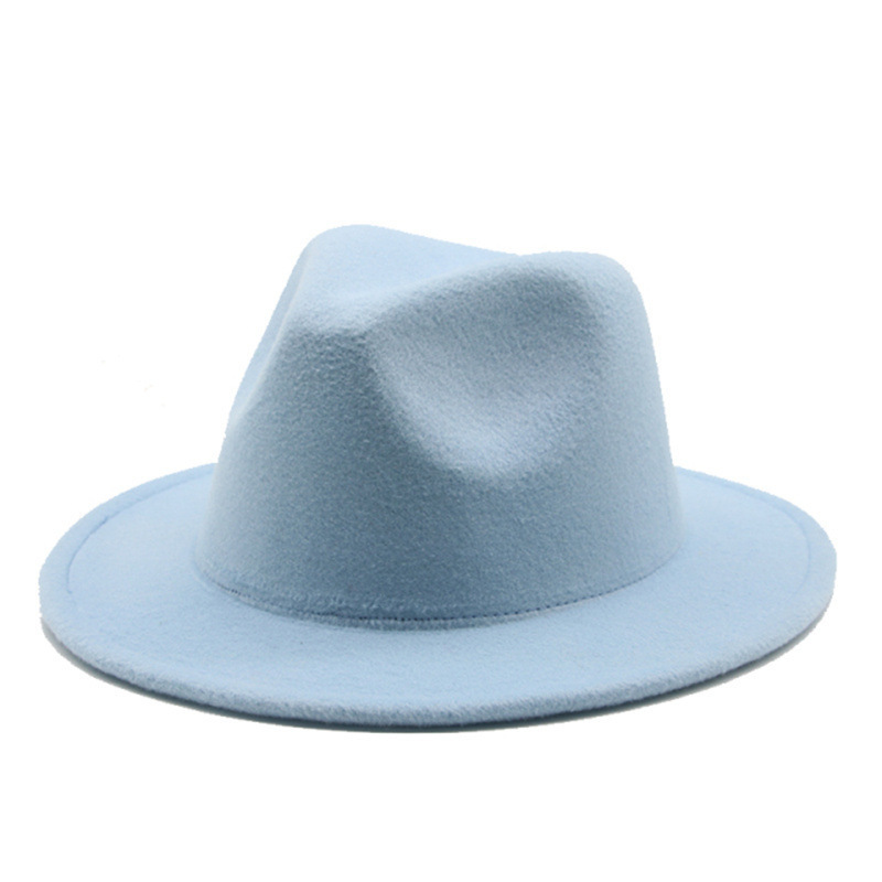 Wholesale Children Fedora New Style Australia Wool Wide Brim Wool Felt Hard Hat For Boys Girls