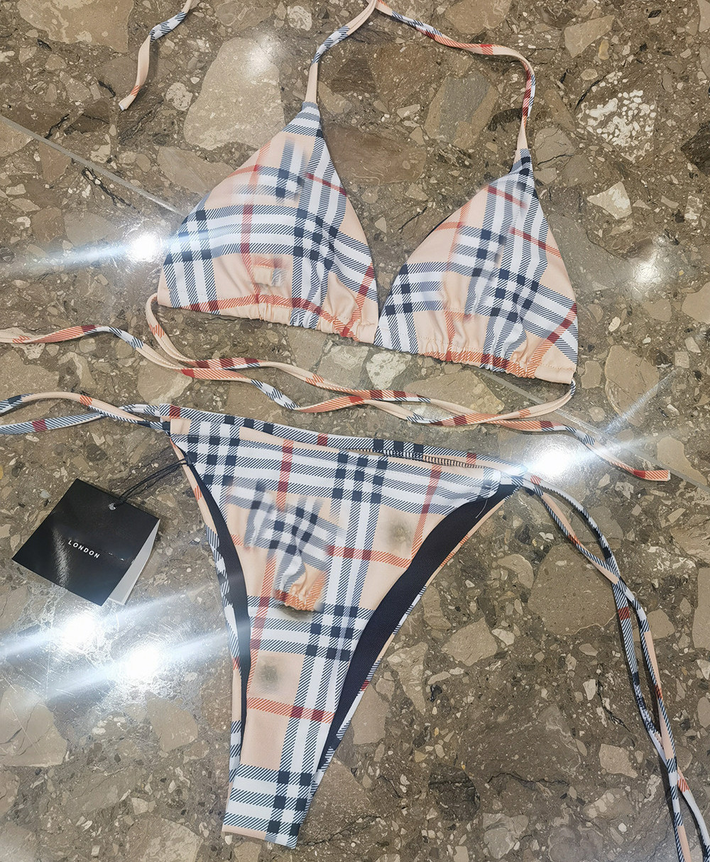 2024 High Quality Women Designer Luxury Swimsuit Famous Brands Sexy Letter Print Bikini Two Piece Bath Suit Designer Swimwear