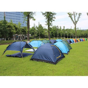 Automatic outdoor one-story two-door tent sun protection and water repellent camping mosquito proof tent