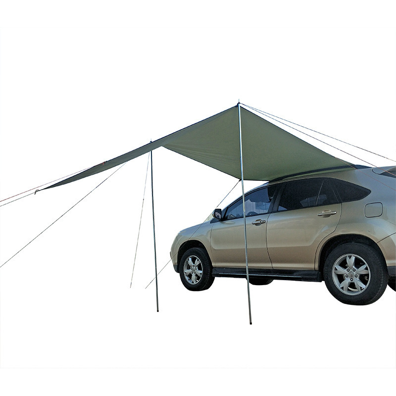 Car Awning Waterproof Car Shade Sun Shade Garden Beach Umbrella Travel Camping Tent Tarp Automobile Side Rooftop Rain Canopy