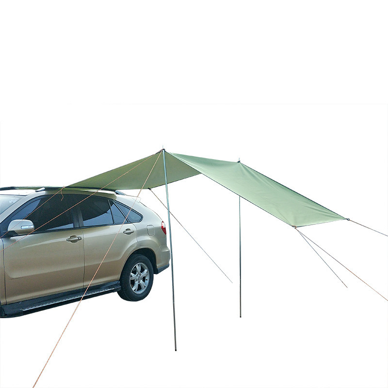 Car Awning Waterproof Car Shade Sun Shade Garden Beach Umbrella Travel Camping Tent Tarp Automobile Side Rooftop Rain Canopy