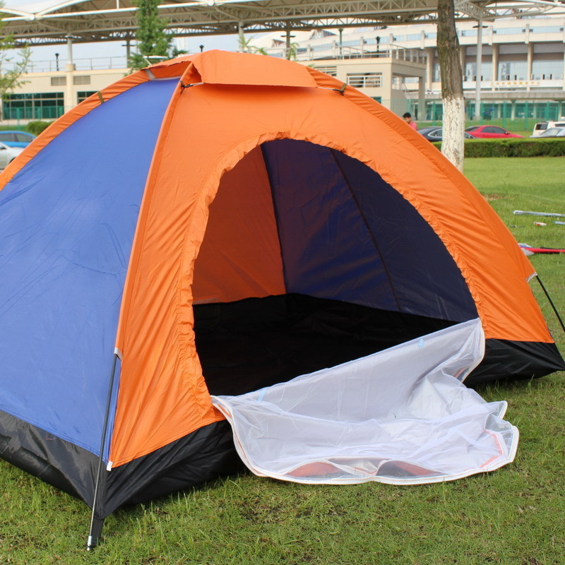 Double Single Layer Couple Tent Outdoor Camping Rainproof Uv Tent Wholesale Oxford Cloth Tent