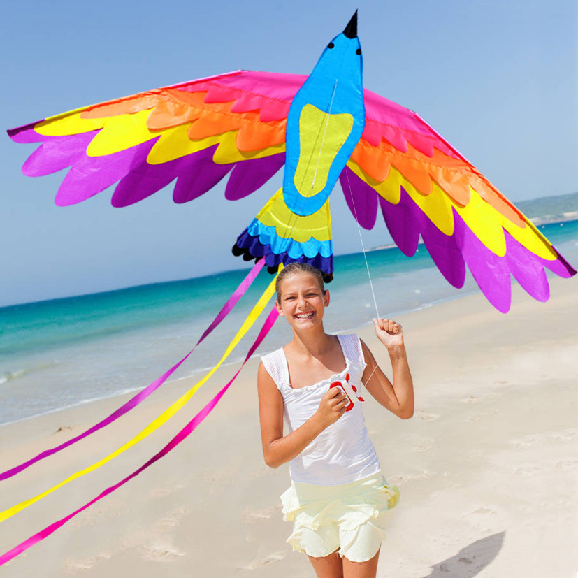 New Luminous Led Kite Adult Children Large Colorful Phoenix Kite Reel Tools Toys Eagle Animal Flying Kites