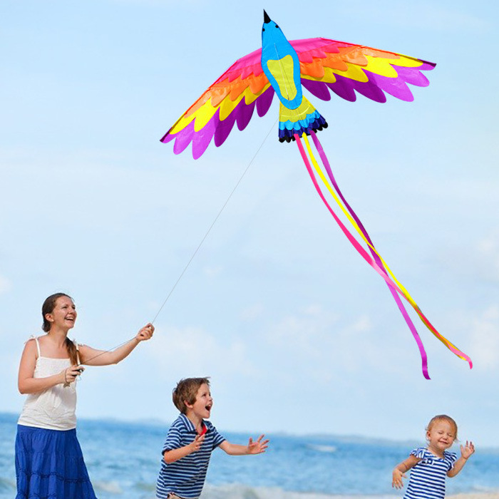 New Luminous Led Kite Adult Children Large Colorful Phoenix Kite Reel Tools Toys Eagle Animal Flying Kites