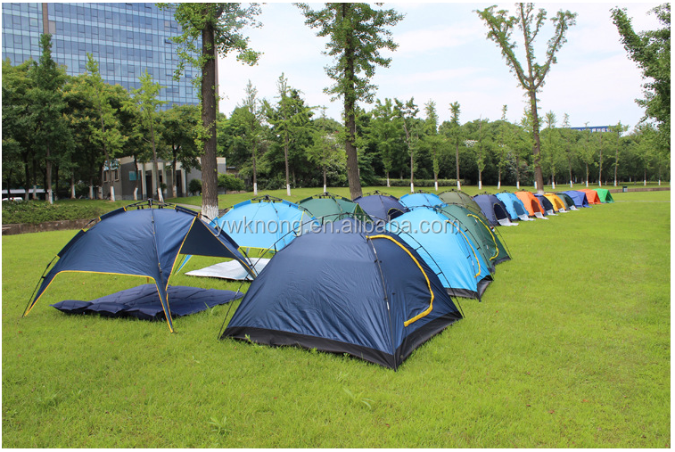 Automatic outdoor one-story two-door tent sun protection and water repellent camping mosquito proof tent