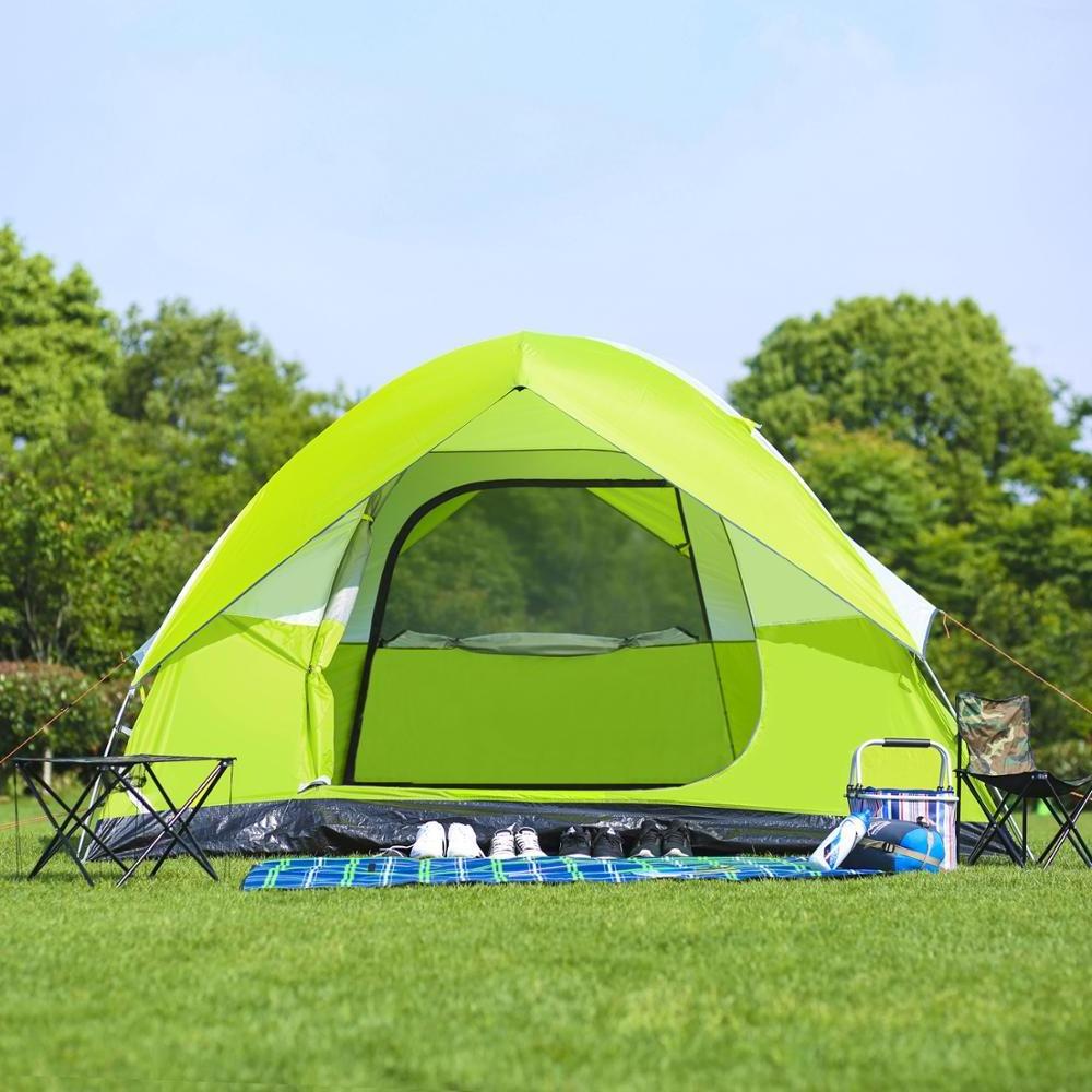 Outdoor Supplies 3-4 Person Fully Automatic Beach Camping Spring Speed Open Double Single Layer Camping Tent