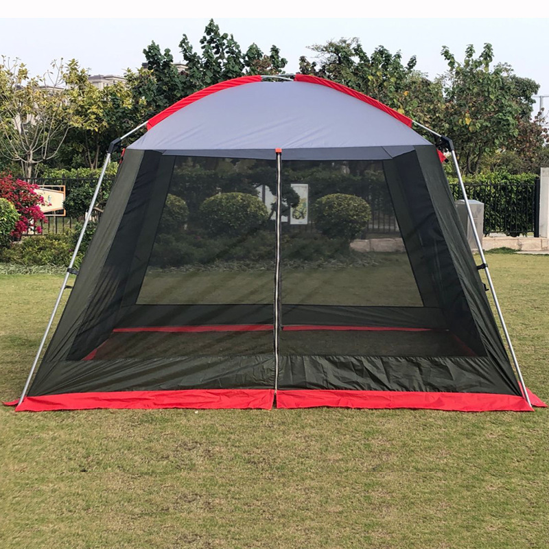 Outdoor Canopy Muti-People Big Tent 8 People Family Camping Barbecue Dinner Waterproof Sunscreen Folding Tent