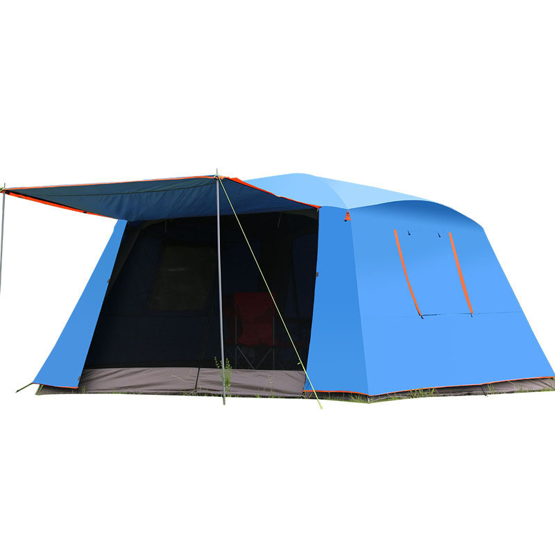 Outdoor Canopy Muti-People Big Tent 8 People Family Camping Barbecue Dinner Waterproof Sunscreen Folding Tent