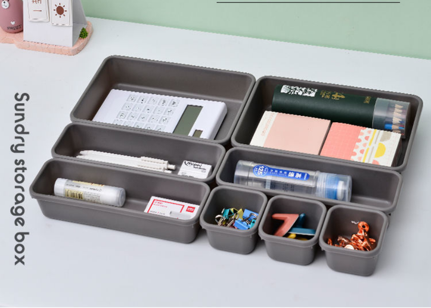 Good Quality Plastic Miscellaneous Storage Box Can Be Freely Combined Storage Box For Drawers And Table Tops