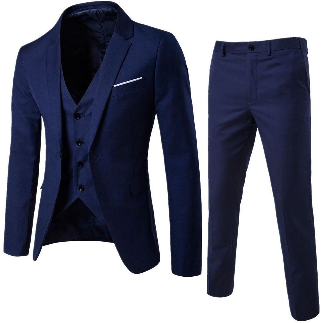 Men's Spring And Fall Men's Slim Suit Men's Business Suit Wedding Groomsman Clothing