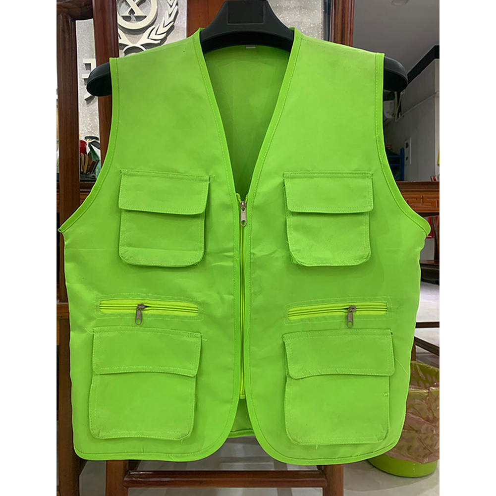 Men And Women Custom Logo Printing Photography Multi Pockets Utility Vest