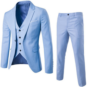 Men's Spring And Fall Men's Slim Suit Men's Business Suit Wedding Groomsman Clothing