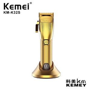 Kemei electric rechargeable hair clipper with diamond KM-K32S fast charging and long time using professional salon hair trimmer