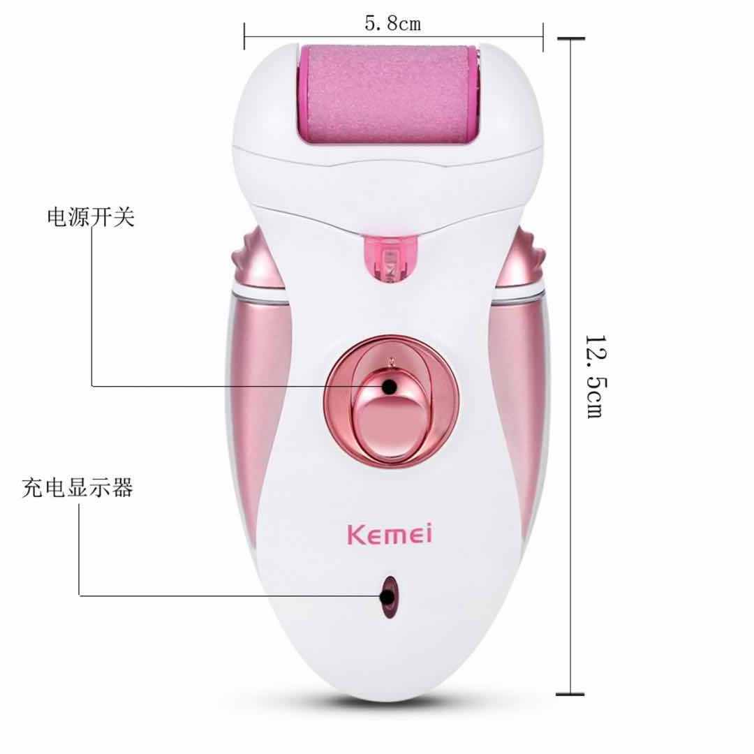 kemei KM-2530 lady body scraping shaver female waterproof razor hair shaver hair remover epilater  and callous remover 4 in 1