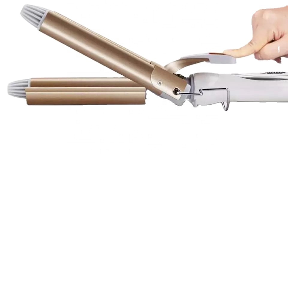 Kemei Electric Hair Curler  Waver Styler KM-1010 Hair Curling Iron 2 In 1 Hair Straightener