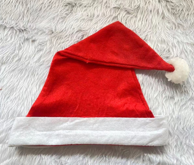 Large children adult Santa hats and non-woven processed Christmas party Christmas decorations for Christmas dance parties